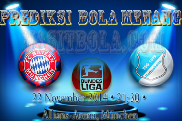 Game Sepak Bola Online - Prediksi Bayern Munchen Vs Hoffenheim 24 November 2014 - Wasitbola